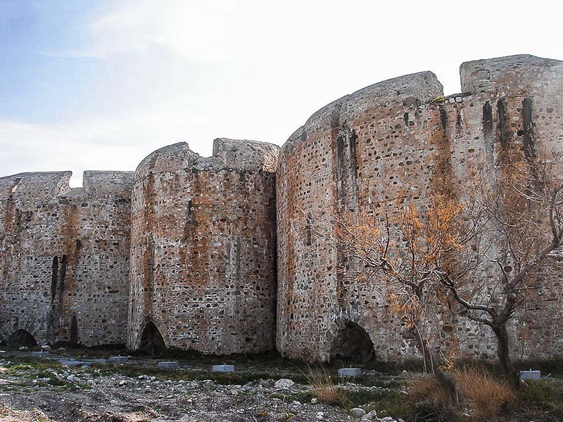 Πύργοι στο κάστρο του Ρίου