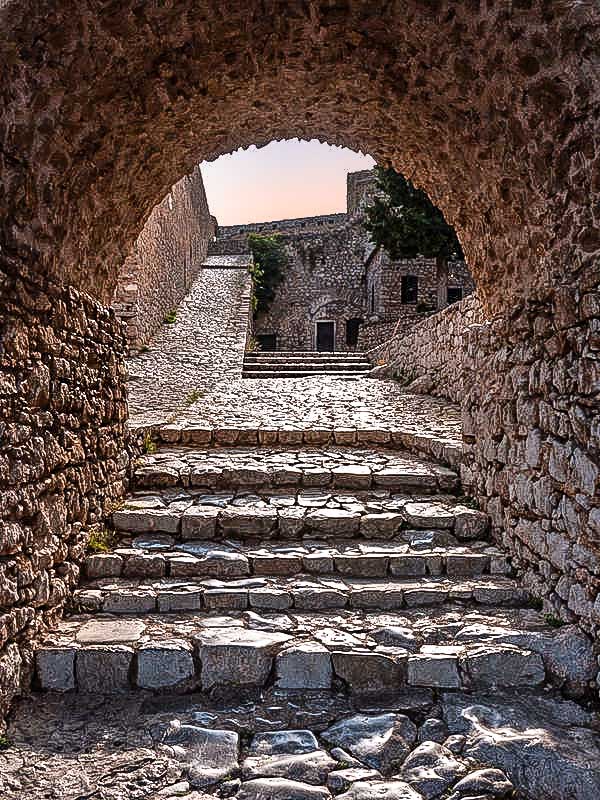Σκάλες στο εσωτερικό του κάστρου του Παλαμηδίου