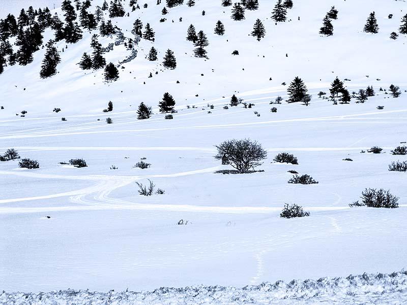 Πίστα στο χιονοδρομικό κέντρο Καλαβρύτων